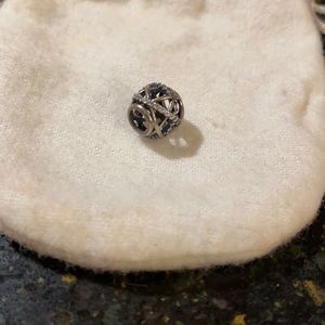 Pandora sparkle and sterling silver bracelet charm